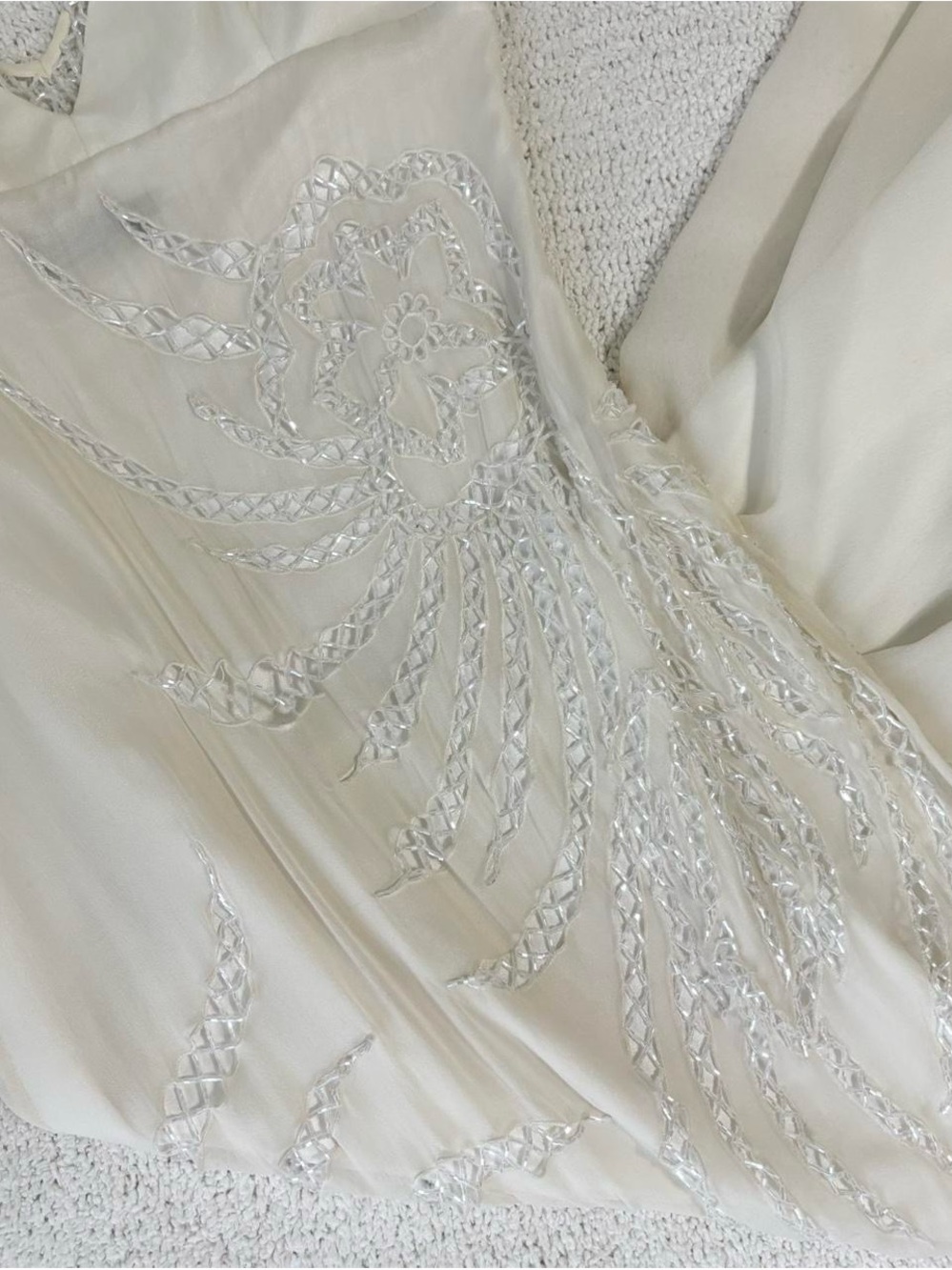 Y2K BCBGMaxAzria silk beaded dress - Picture 7 of 8